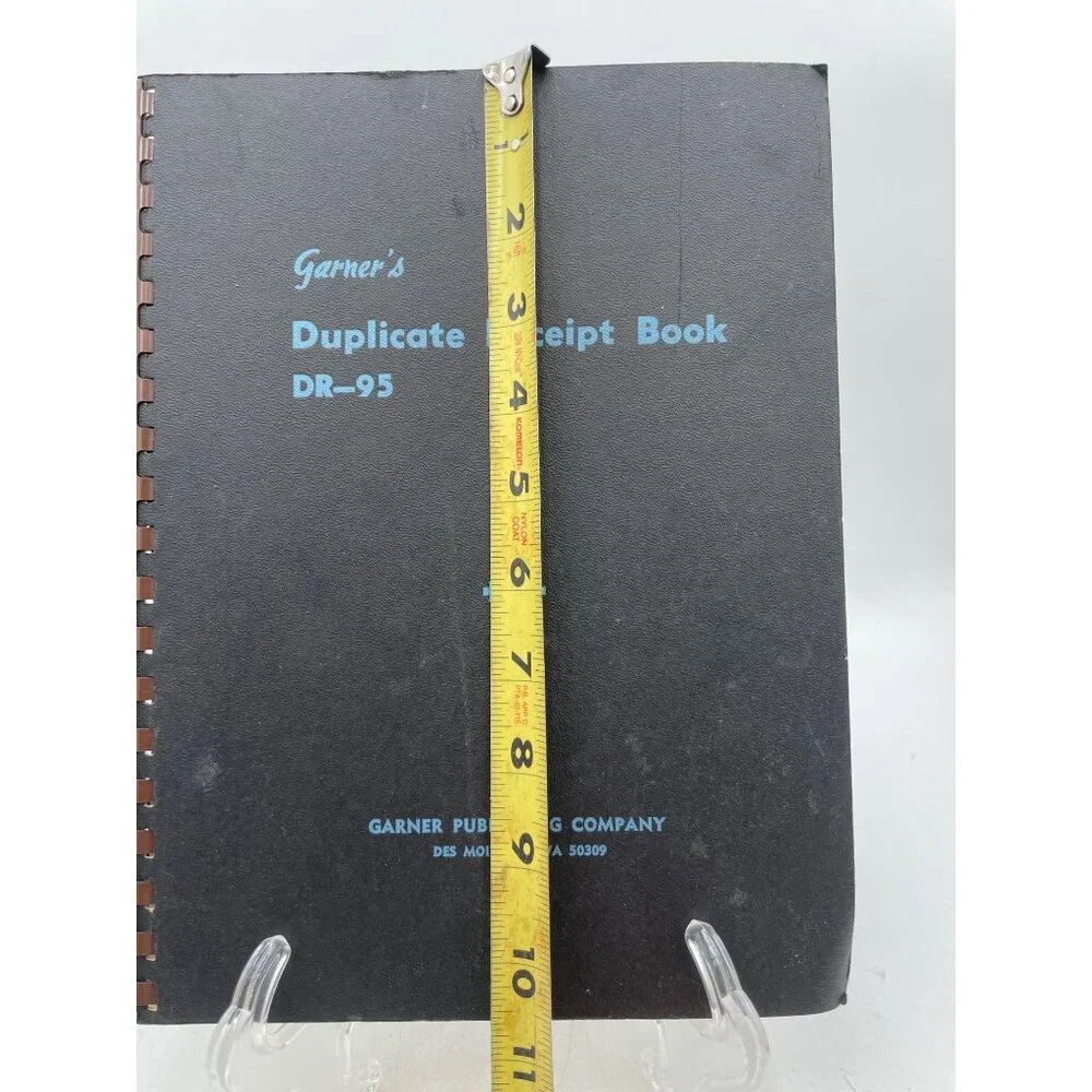 Garners Vintage Duplicate Receipt Book DR-95 By Garner Publishing Co.